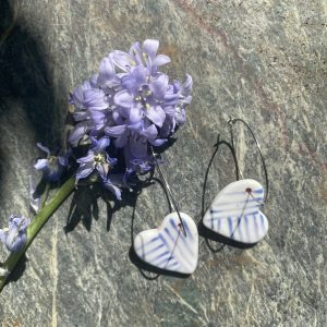 Boucles d'oreilles en porcelaine