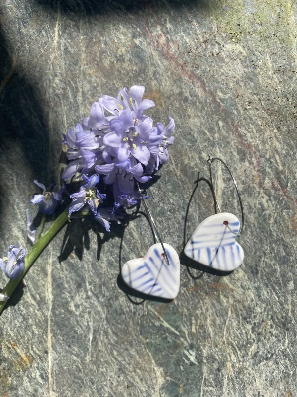 Boucles d'oreilles en porcelaine
