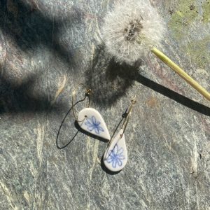 Boucles d'oreilles en porcelaine