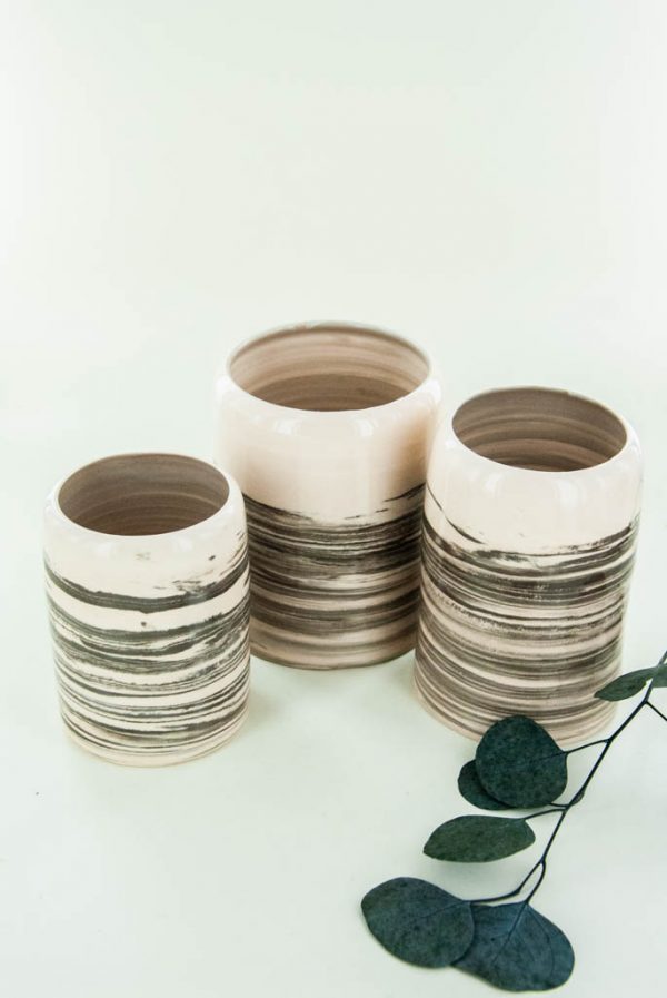 Vase terre mêlée