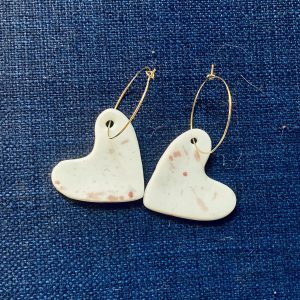 Boucles d'oreilles en porcelaine
