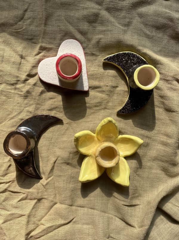 Bougeoirs en céramique