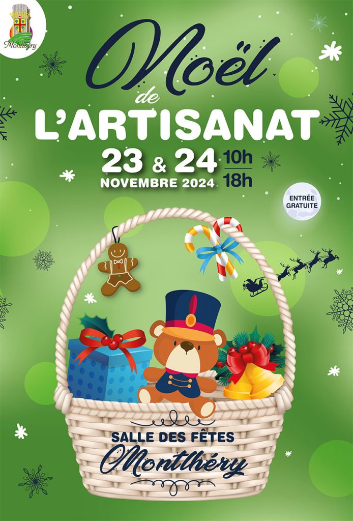 Marché de noël de l'artisnat Monthléry essonne, artisans