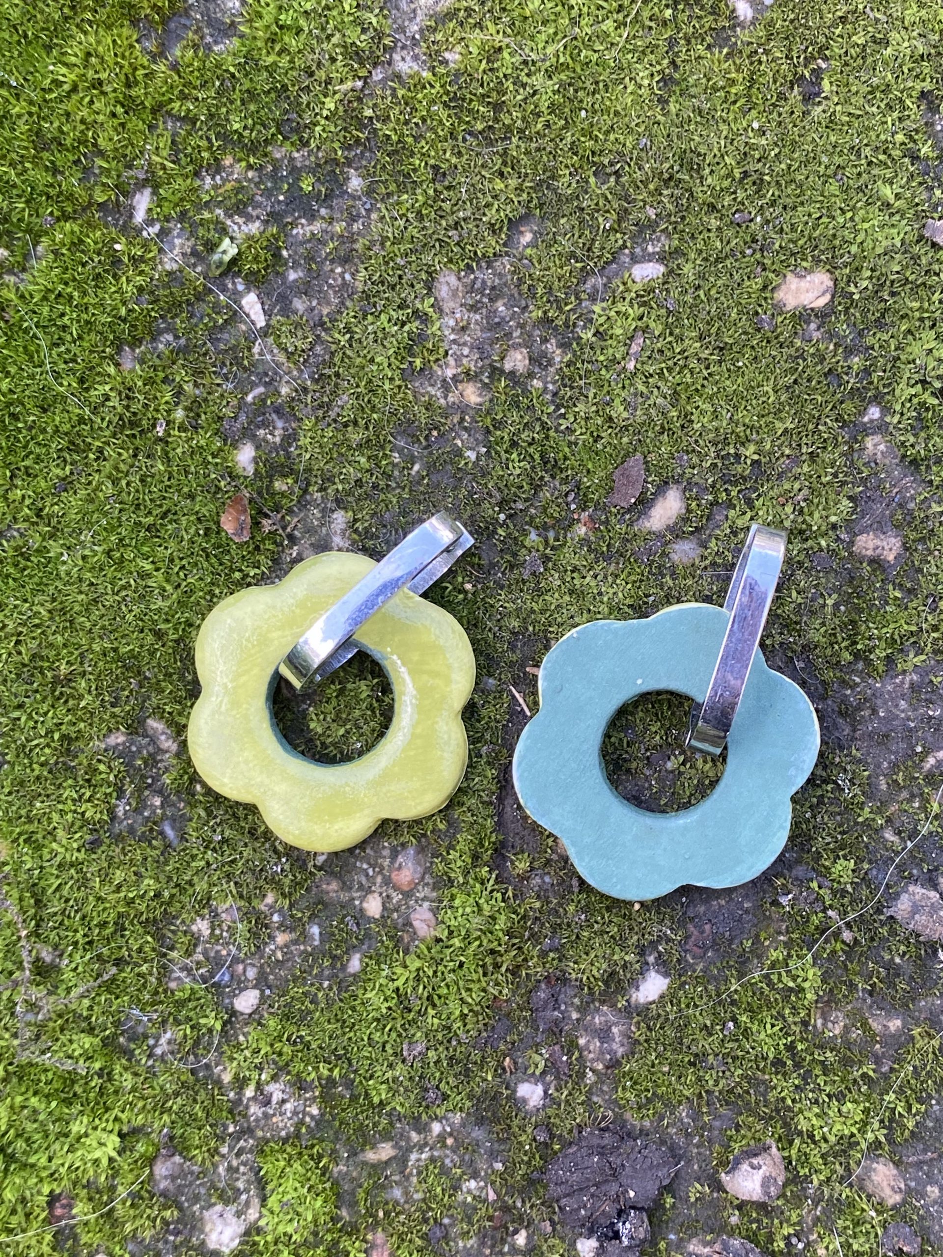 Boucles d'oreilles en porcelaine - réversible – Image 5